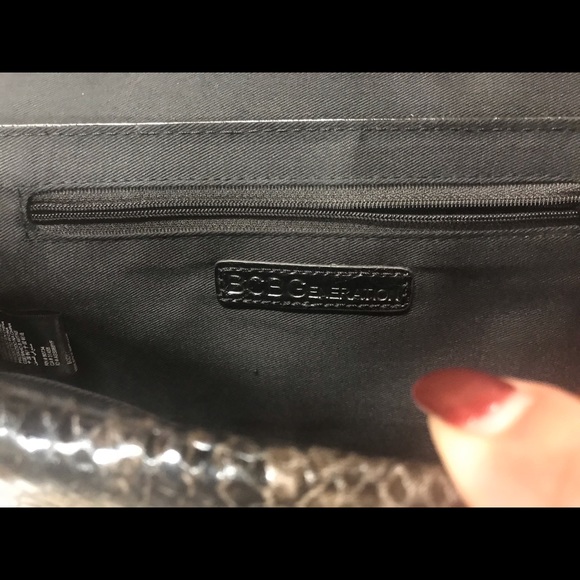 BCBGeneration Faux Snakeskin Chain Shoulder Purse - Picture 9 of 10
